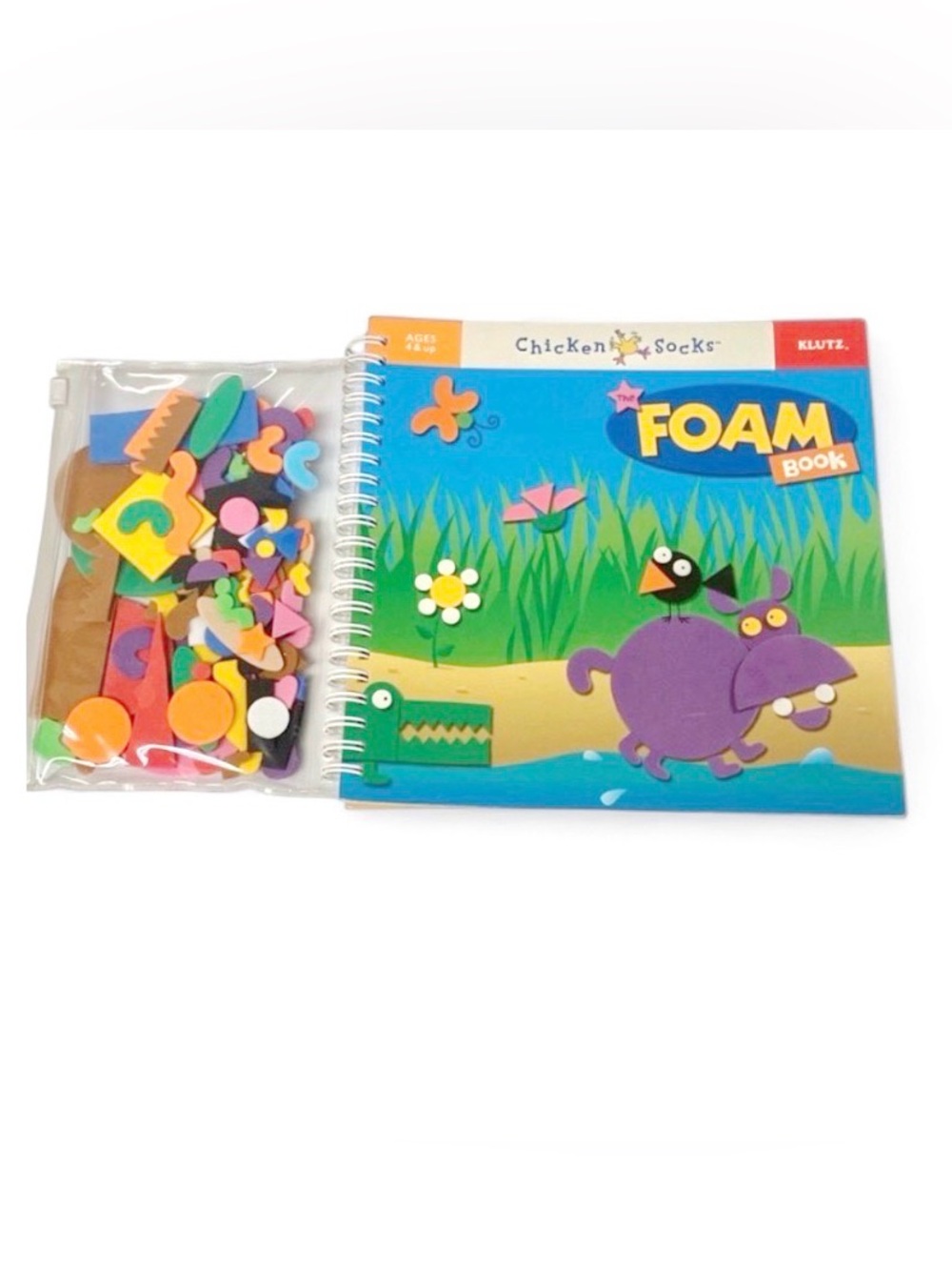 Klutz Klutz Chicken Socks Foam Craft Activity Book Kids Ages 4+ DIY Kit NWOT